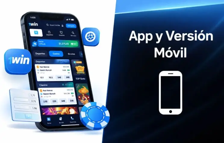 Uso de 1win desde la app y la versión móvil